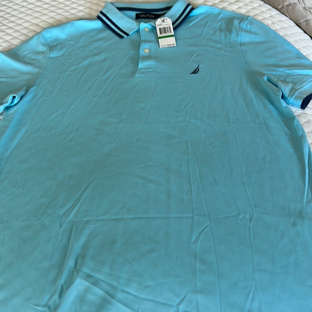 NWT NAUTICA POLO SHIRT L
